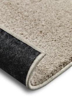 Kurzflorteppich Sand Beige 