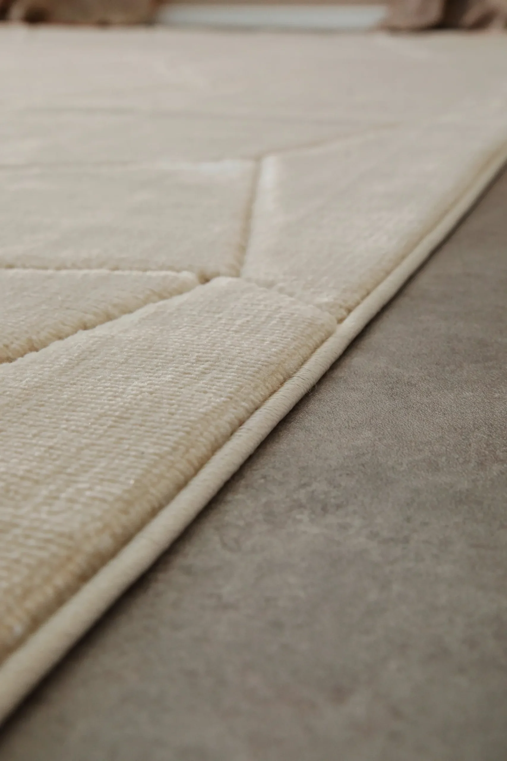 Kurzflorteppich Sand Beige "Unplugged" WECONhome