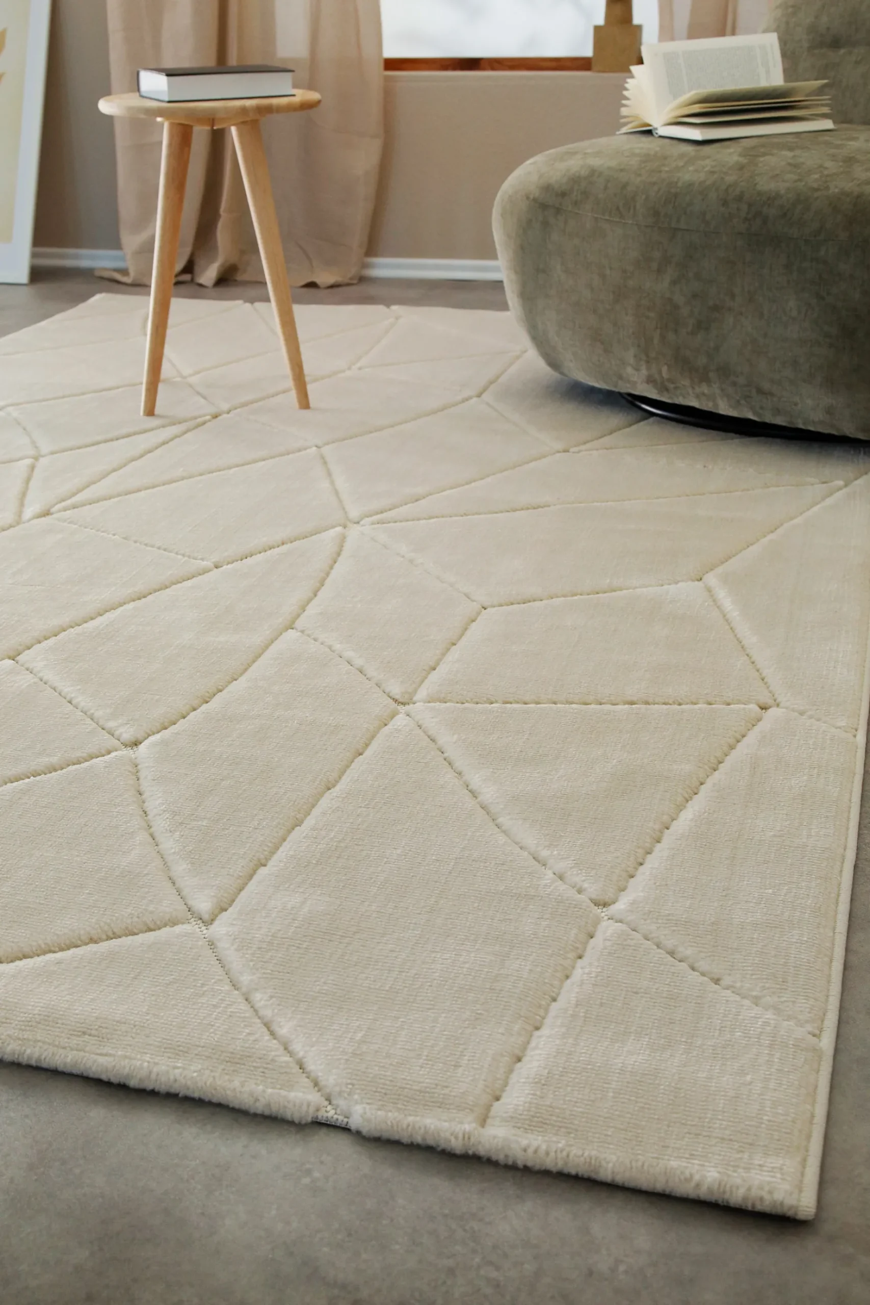 Kurzflorteppich Sand Beige "Unplugged" WECONhome