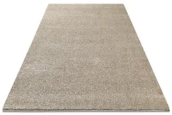 Kurzflorteppich Sand Beige