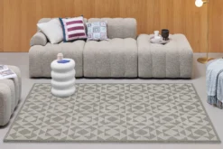 Kurzflorteppich Taupe 