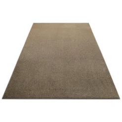 Kurzfor Teppich Braun Beige meliert