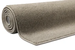 Kurzfor Teppich Dunkelbeige meliert