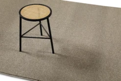 Kurzfor Teppich Dunkelbeige meliert