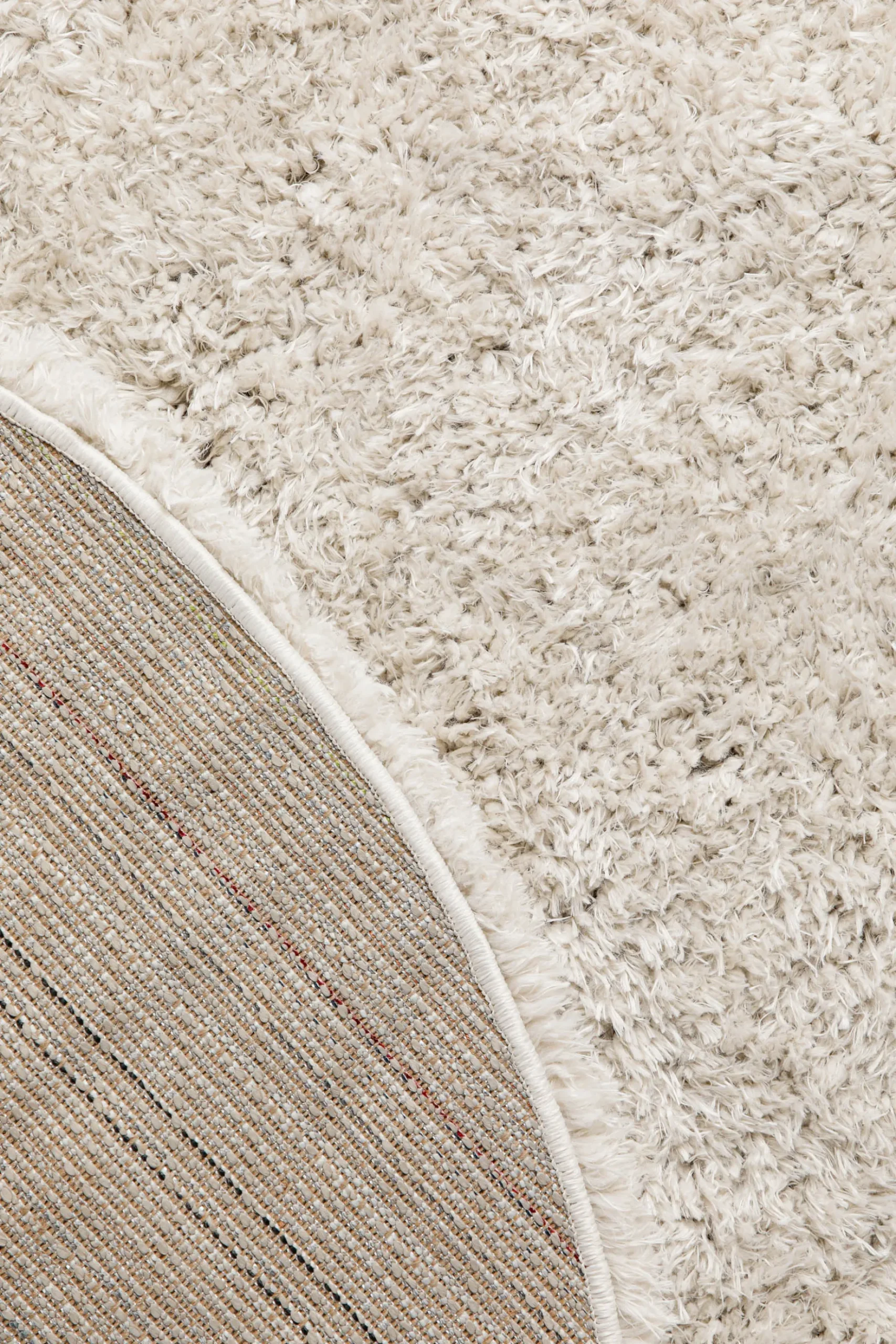 Nachhaltiger Teppich Rund Creme Beige soft & weich "Matteo" Homie Living