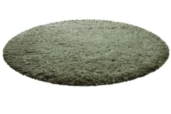 Nachhaltiger Teppich Rund Grün soft & weich 