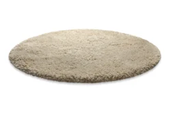 Nachhaltiger Teppich Rund Sand Braun soft & weich "Matteo" Homie Living