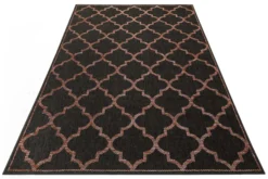 Outdoor Teppich Anthrazit Rot