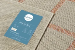 Outdoor Teppich Beige Rot "Bergamo" Homie Living