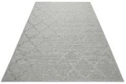 Outdoor Teppich Grau Silber