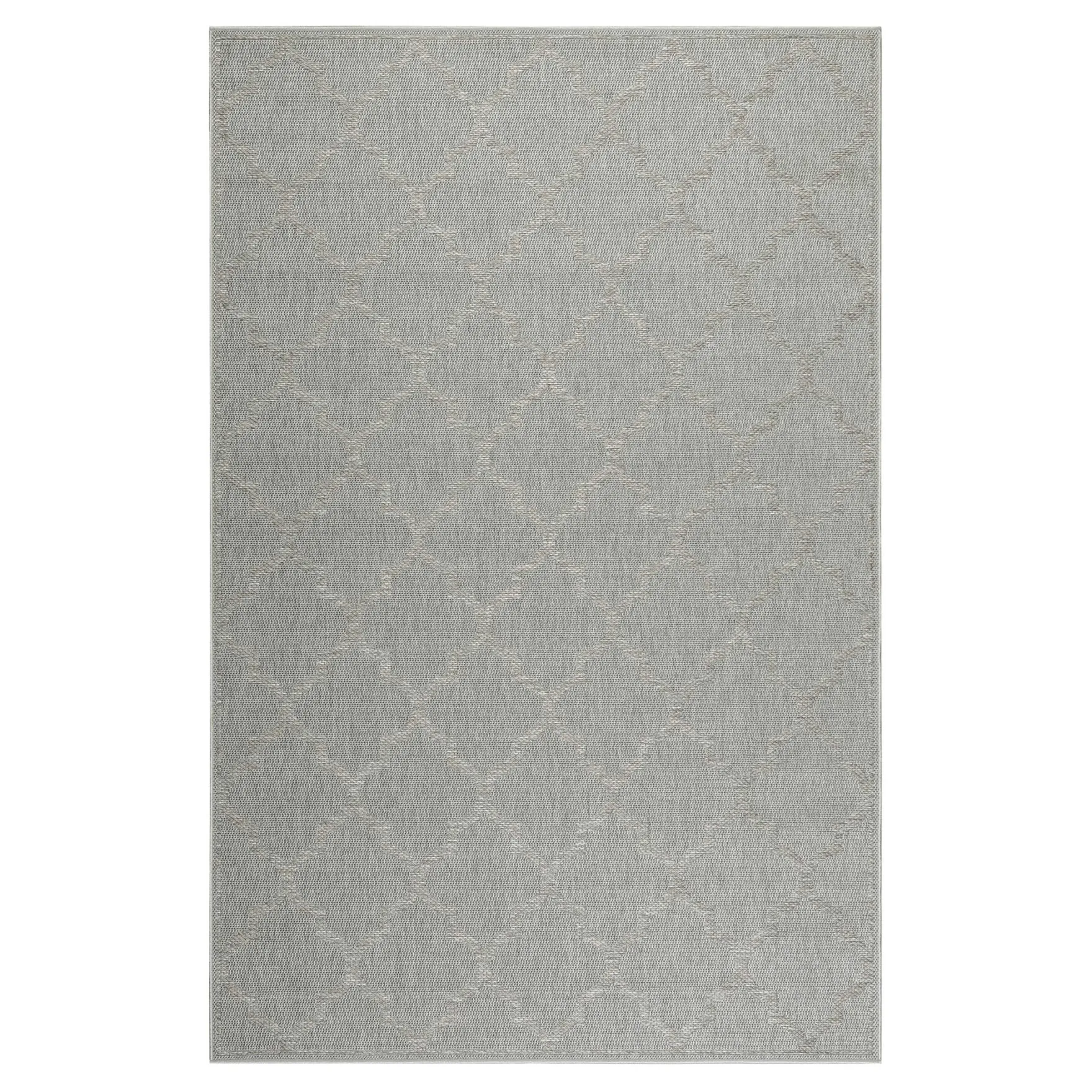 Outdoor Teppich Grau Silber "Gleamy" WECONhome