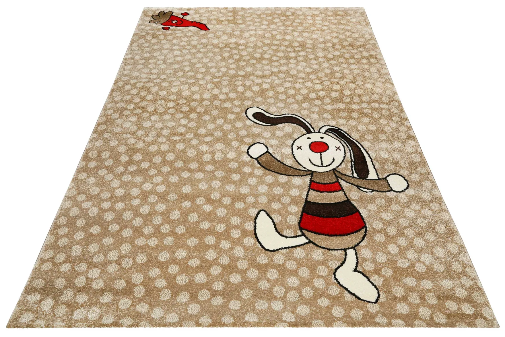 Sigikid Kinderteppich Beige Sand "Rainbow Rabbit"