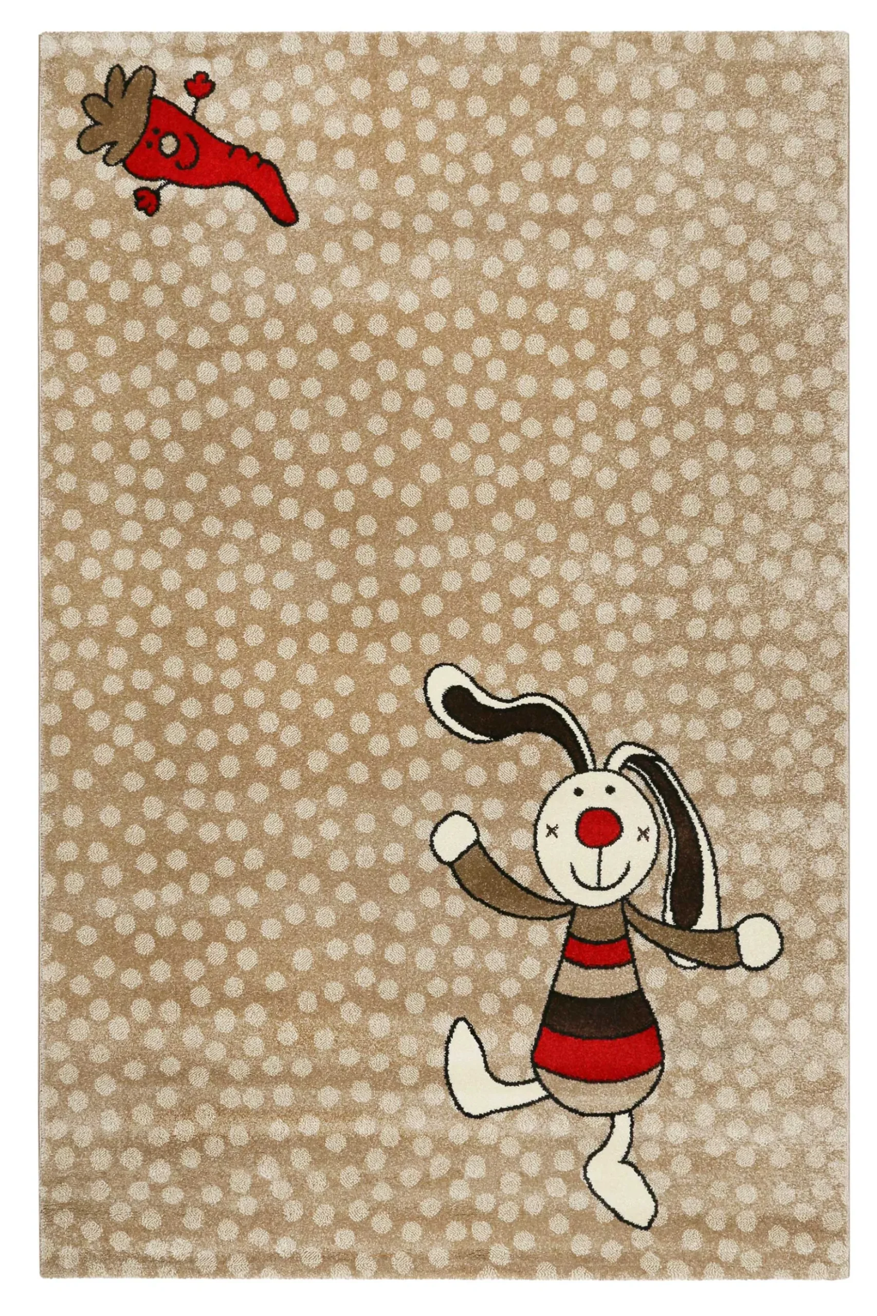 Sigikid Kinderteppich Beige Sand "Rainbow Rabbit"