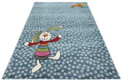 Sigikid Kinderteppich Blau "Rainbow Rabbit"