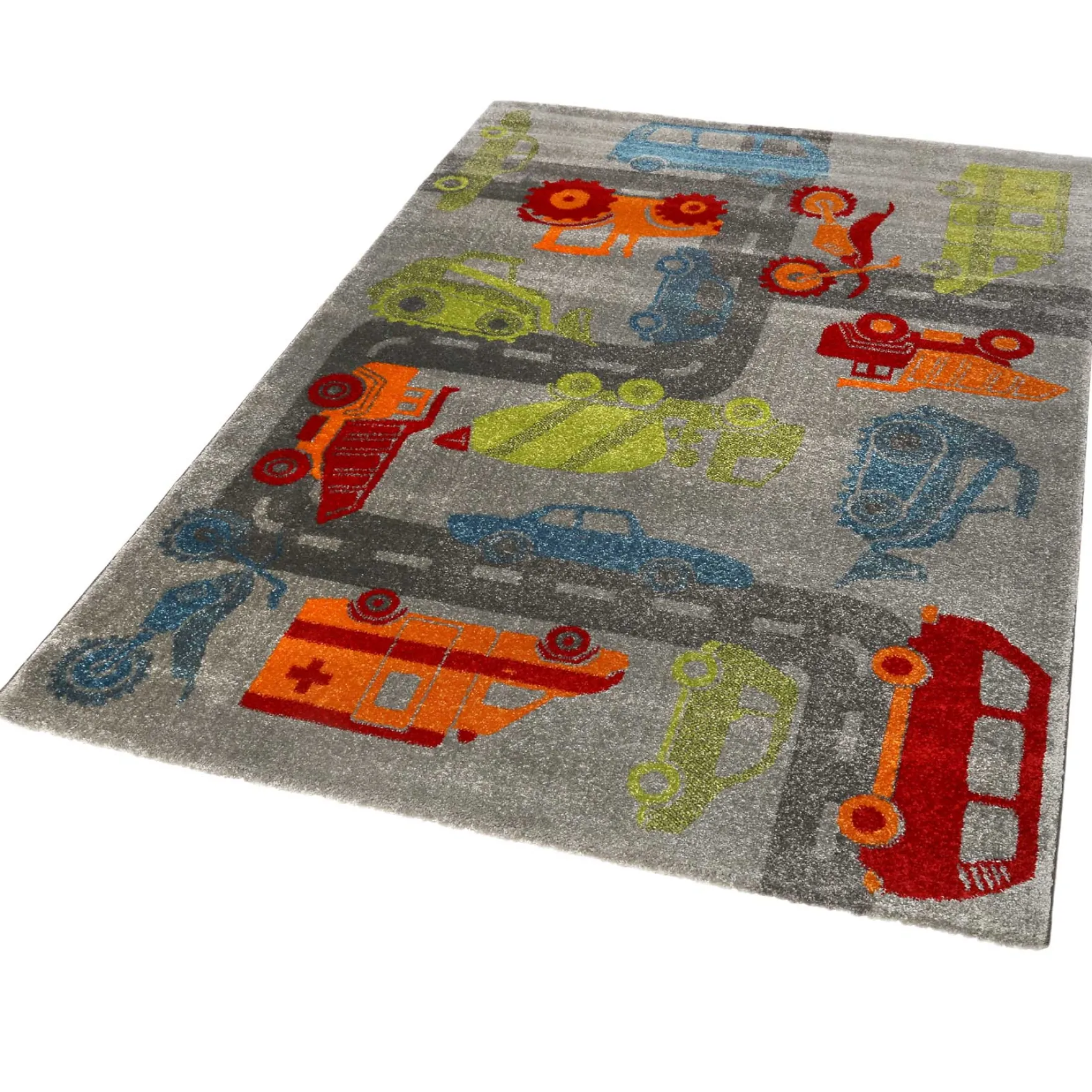 Sigikid Kinderteppich Bunt "Traffic"