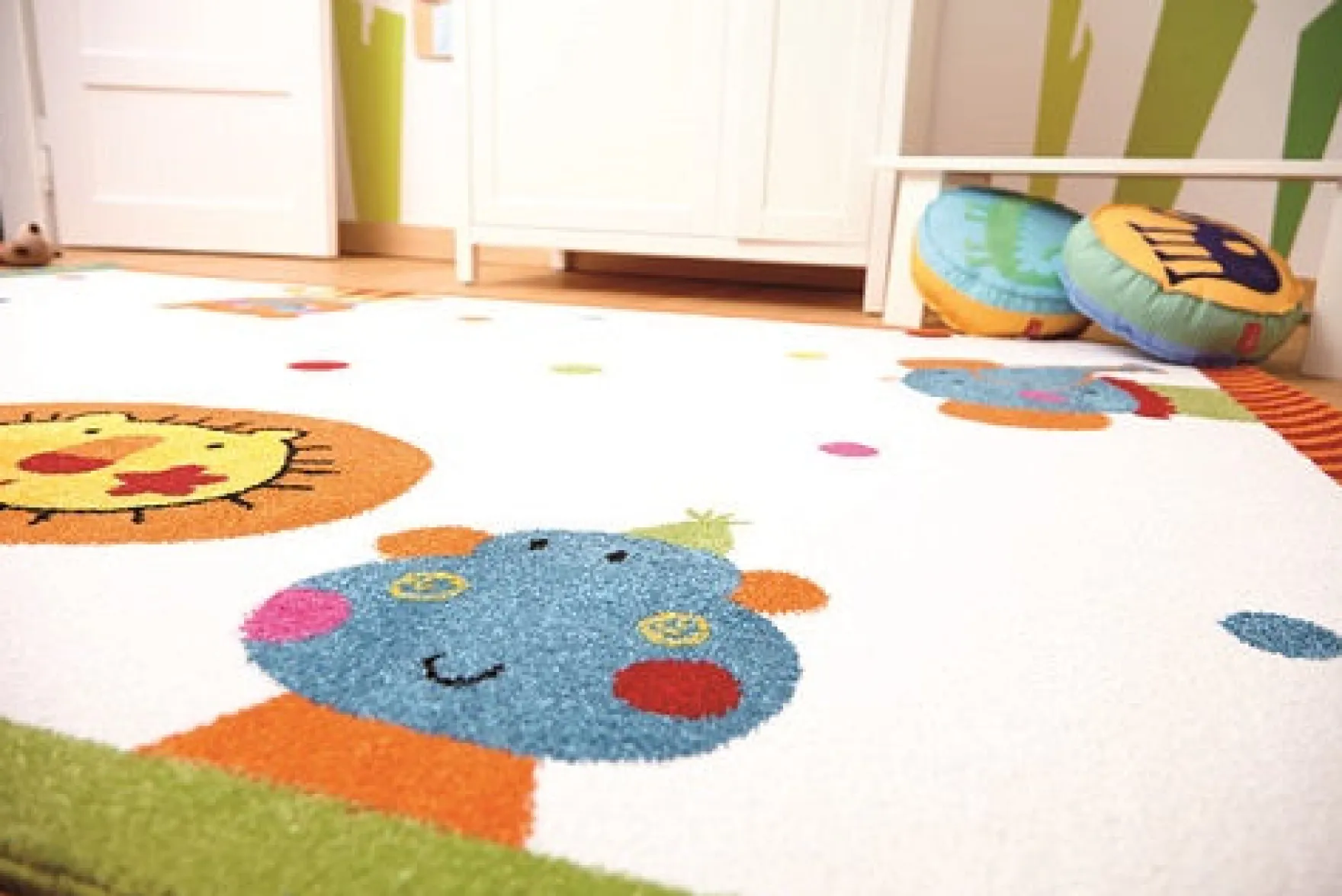 Sigikid Kinderteppich Creme Beige "Animal Festival"