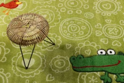 Sigikid Kinderteppich grün "Crocodile"