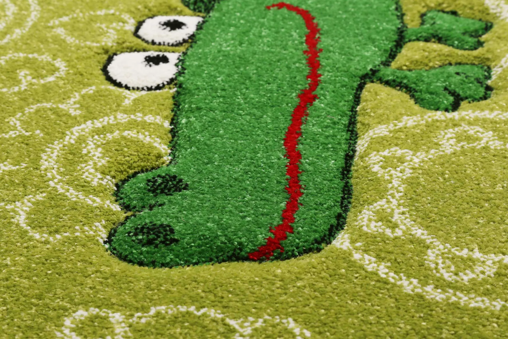 Sigikid Kinderteppich grün "Crocodile"