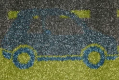 Sigikid Kinderteppich Grün Orange "Traffic"