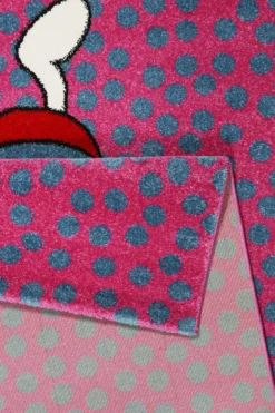 Sigikid Kinderteppich Pink Blau "Rainbow Rabbit"