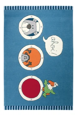 Sigikid Kinderteppich 90x160 cm Blau 