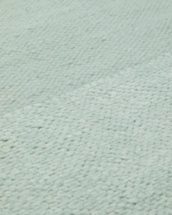 Spring Handwebteppich Chenille uni mint 160x230 cm