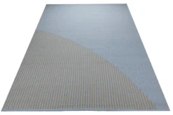 Summer Jacquard Print Teppich Baumwolle Nadelstreifen hellblau 160x230 cm