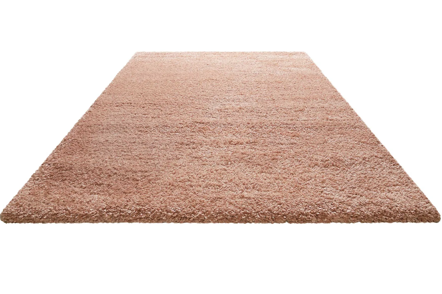 Teppich Altrosa meliert Hochflor "Bozen" Homie Living