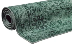 Teppich Anthrazit Grün Vintage