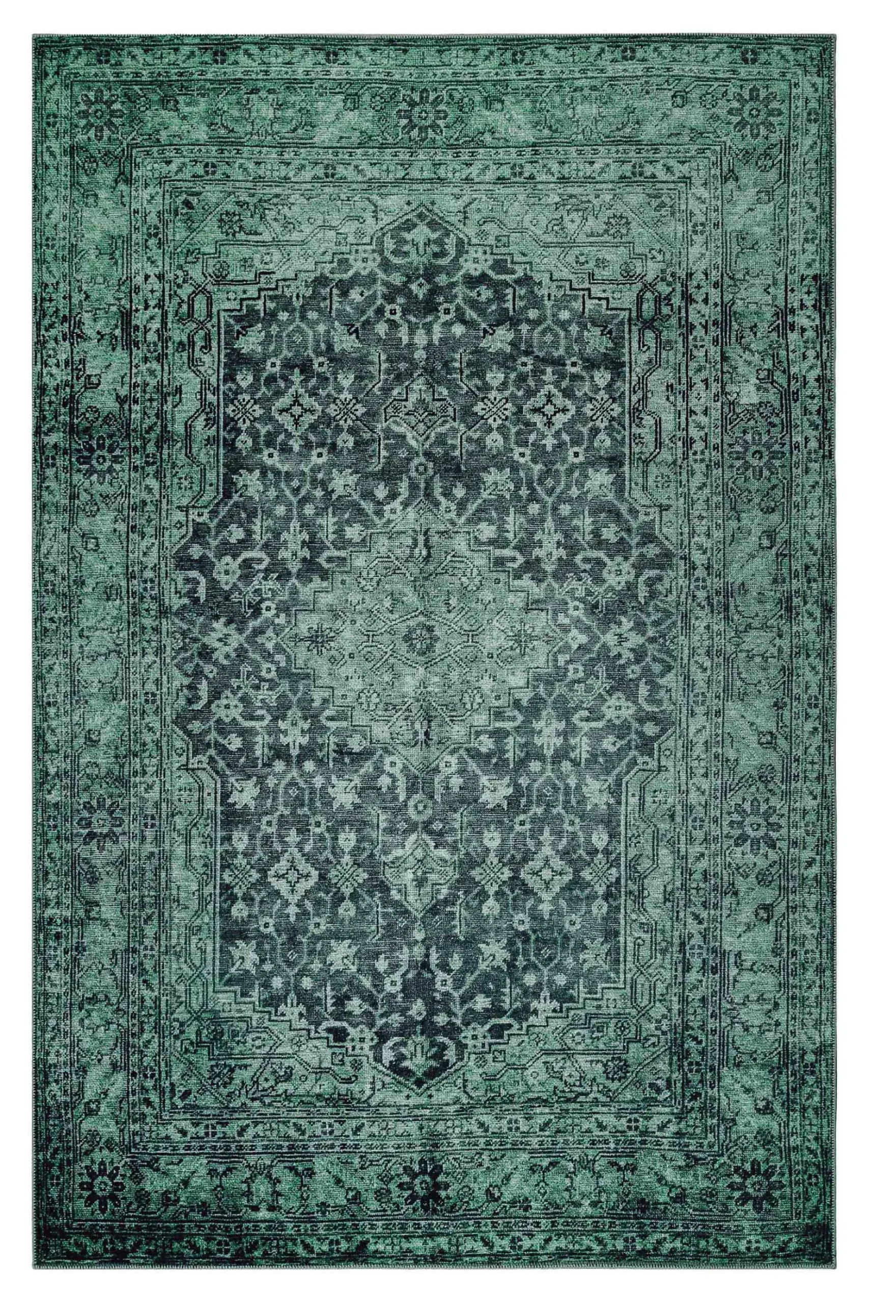 Teppich Anthrazit Grün Vintage "2nd Avenue" WECONhome