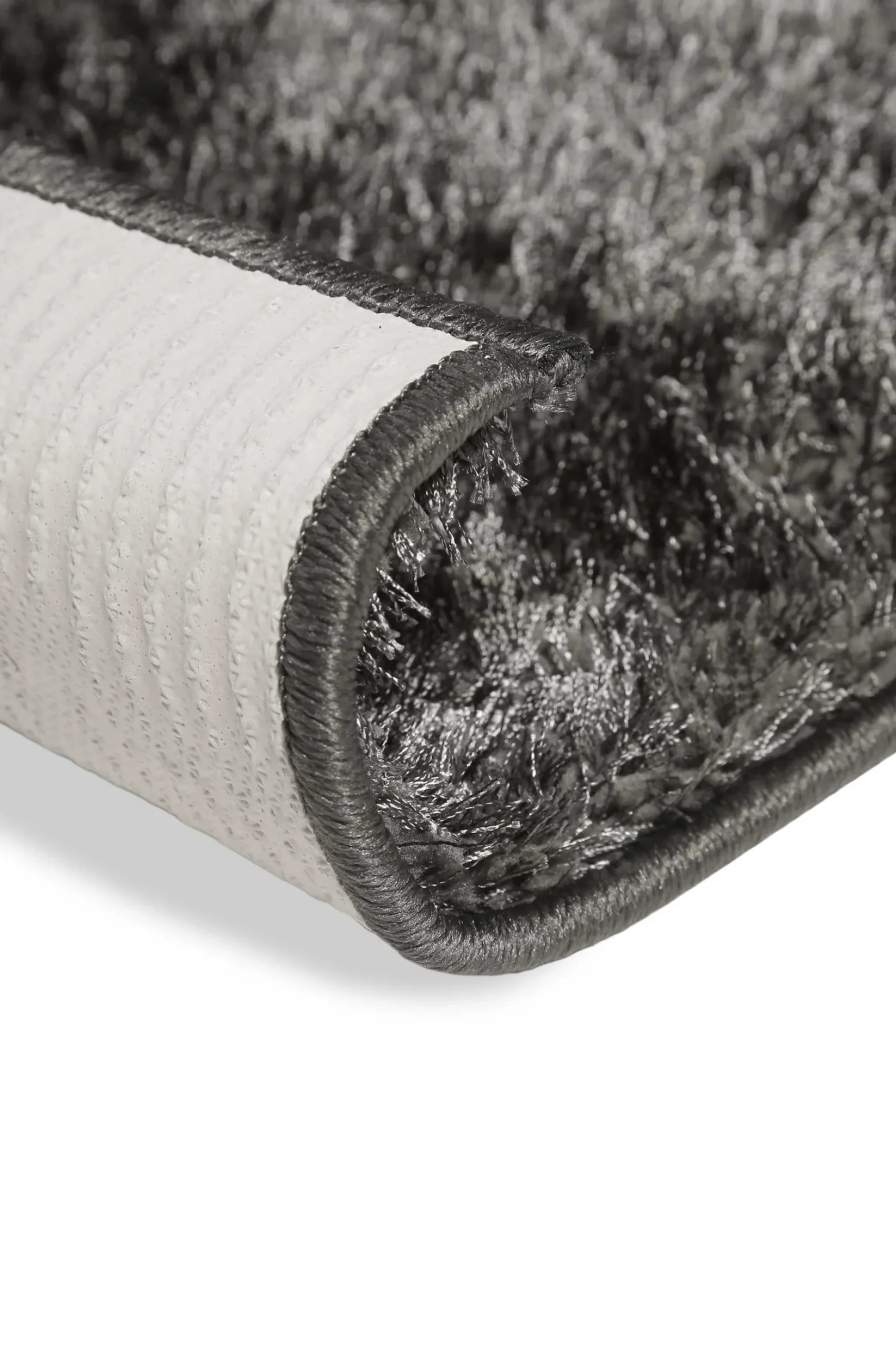 Teppich Anthrazit Hochflor "Fanny" WECONhome Basics