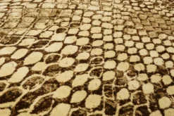 Teppich Beige Braun Kurzflor