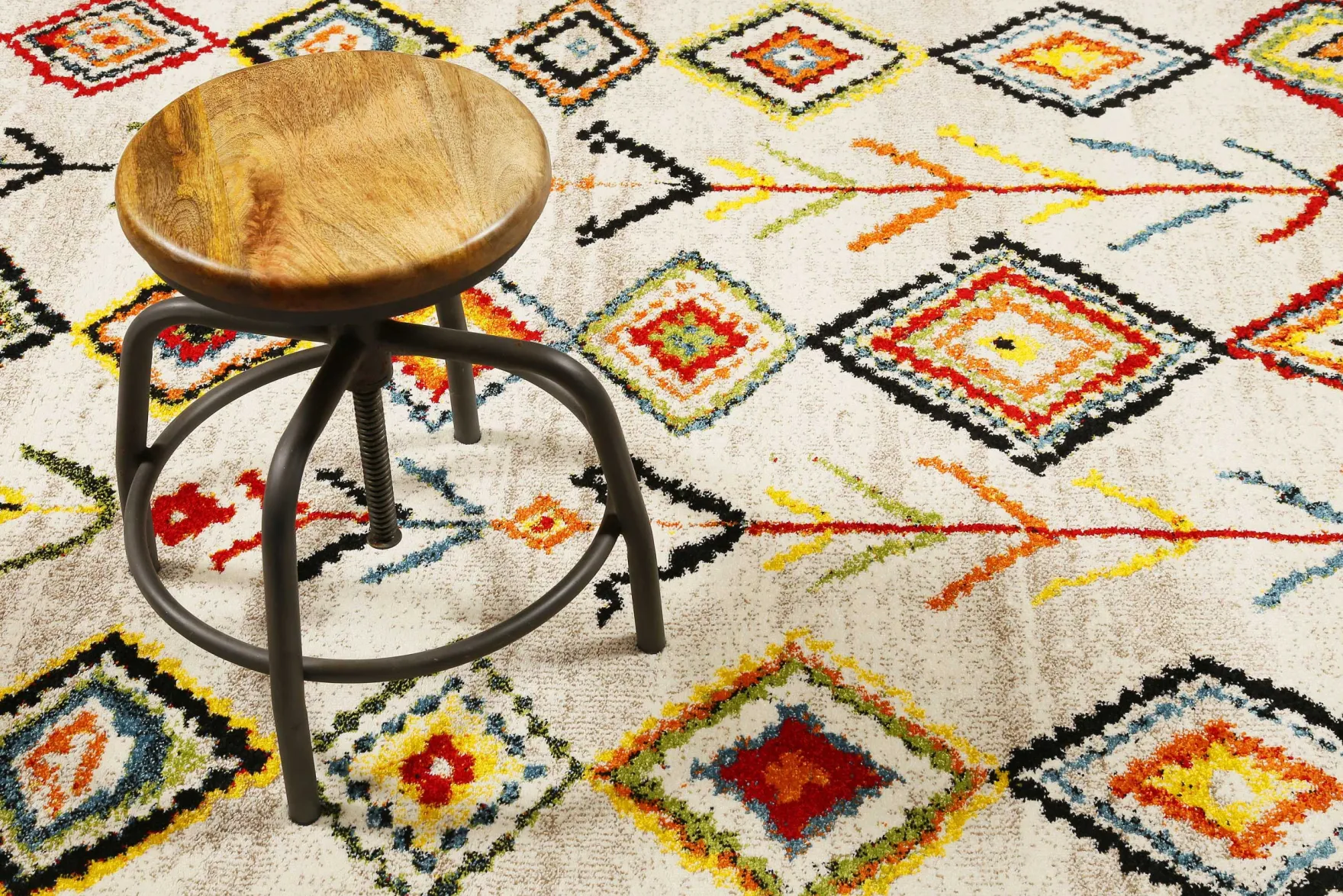 Teppich Beige Bunt Kurzflor "Medina & Colorful Marrakesh" WECONhome