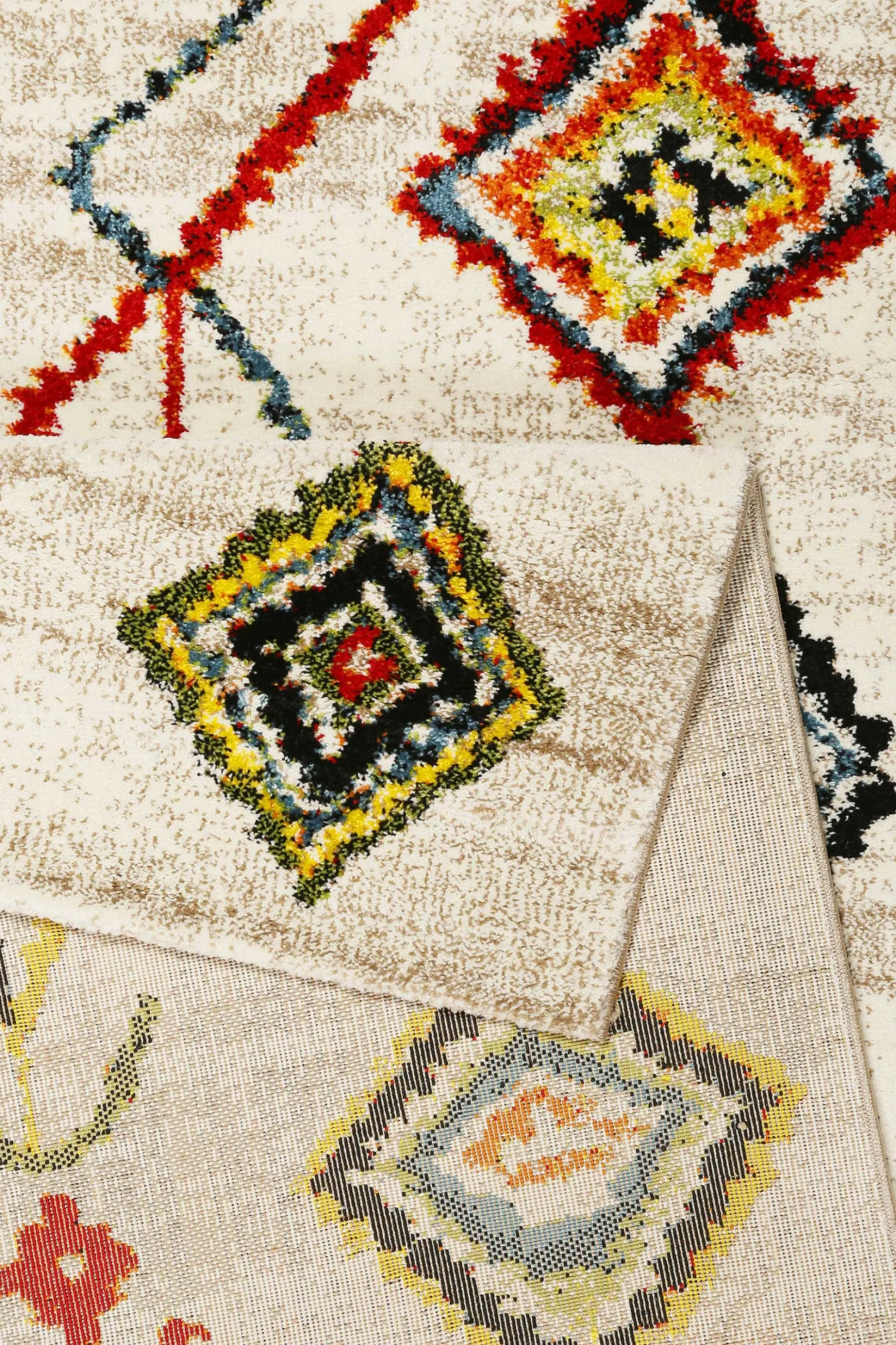 Teppich Beige Bunt Kurzflor "Medina & Colorful Marrakesh" WECONhome