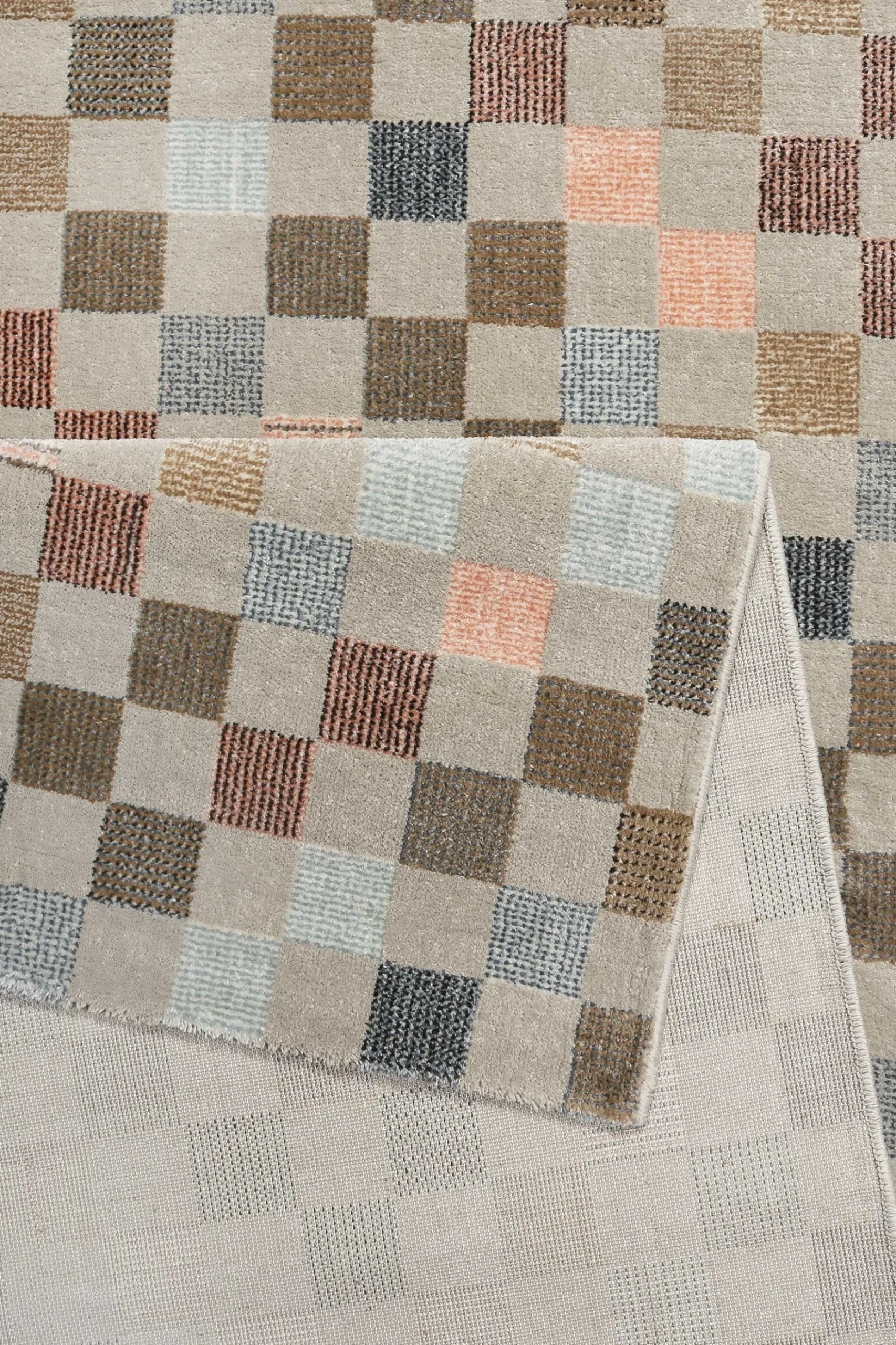 Teppich Beige Bunt Kurzflor "Physical 2.0" WECONhome