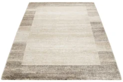Teppich Beige Creme Kurzflor