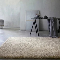 Teppich Beige Hochflor "Smilla" WECONhome Basic