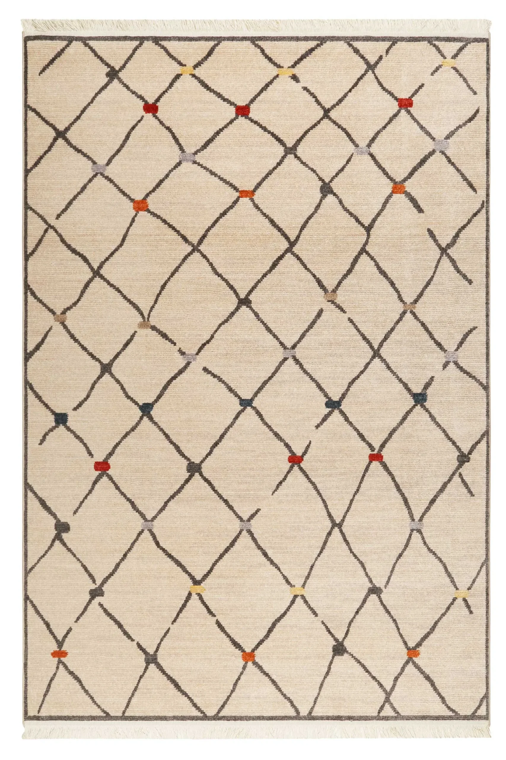 Teppich Beige Kurzflor B-Ware "Marché Bonsecours" WECONhome