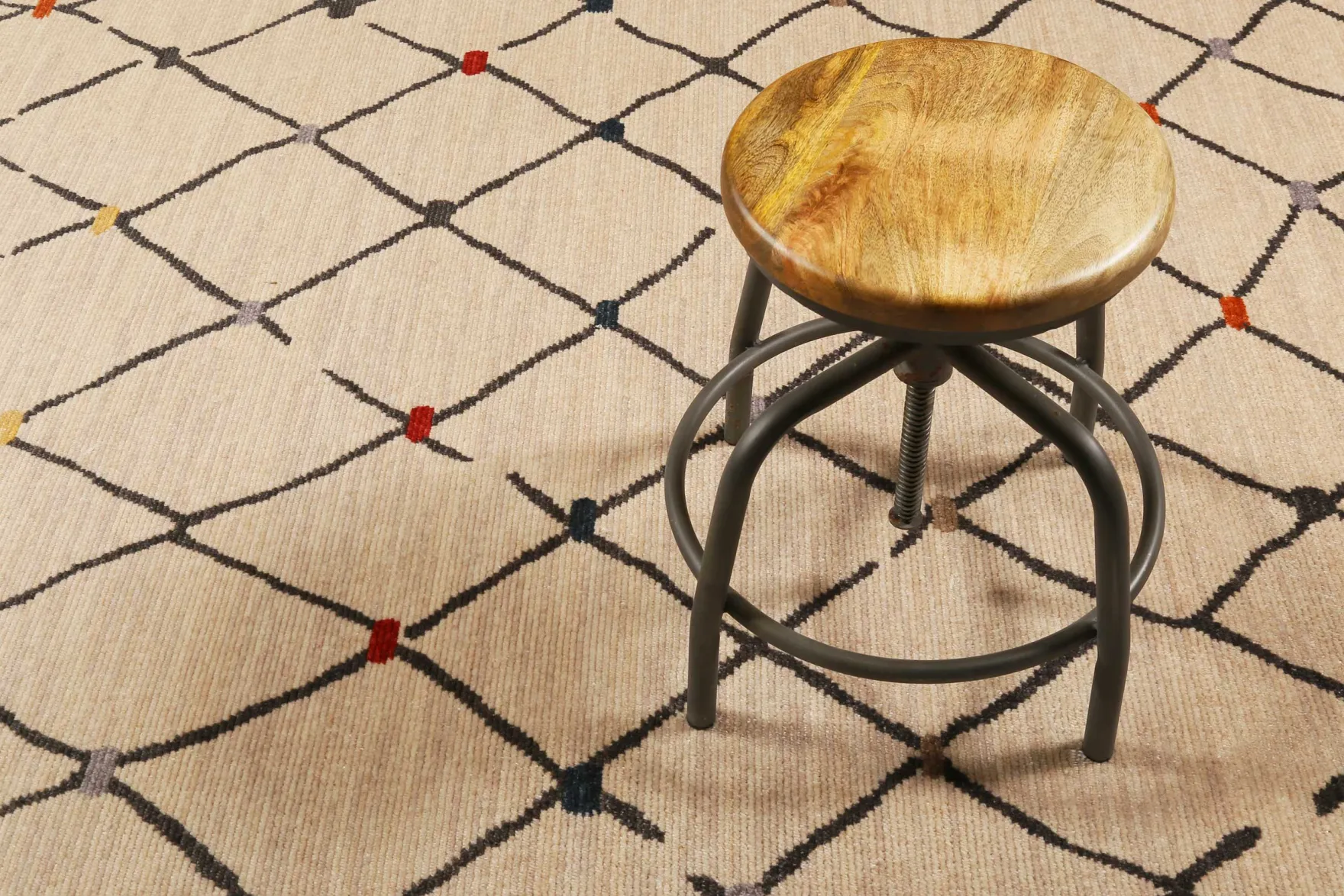 Teppich Beige Kurzflor B-Ware "Marché Bonsecours" WECONhome