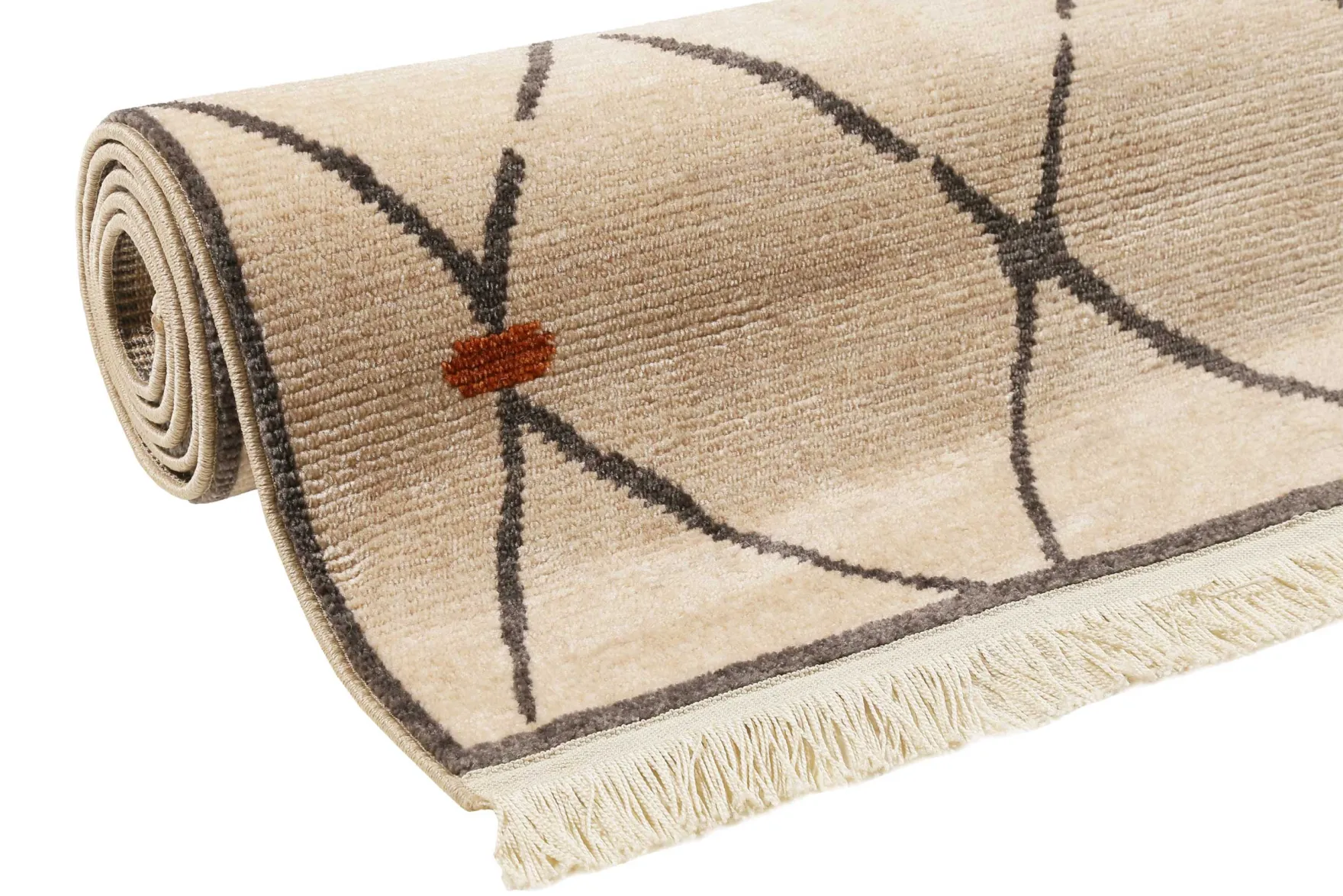 Teppich Beige Kurzflor B-Ware "Marché Bonsecours" WECONhome