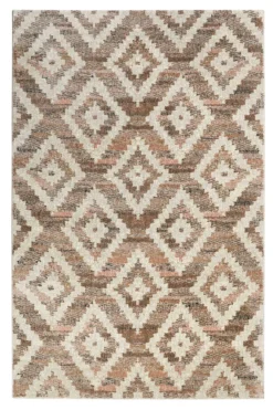 Teppich Beige Rosa Braun Kurzflor "Passion 2.0" WECONhome