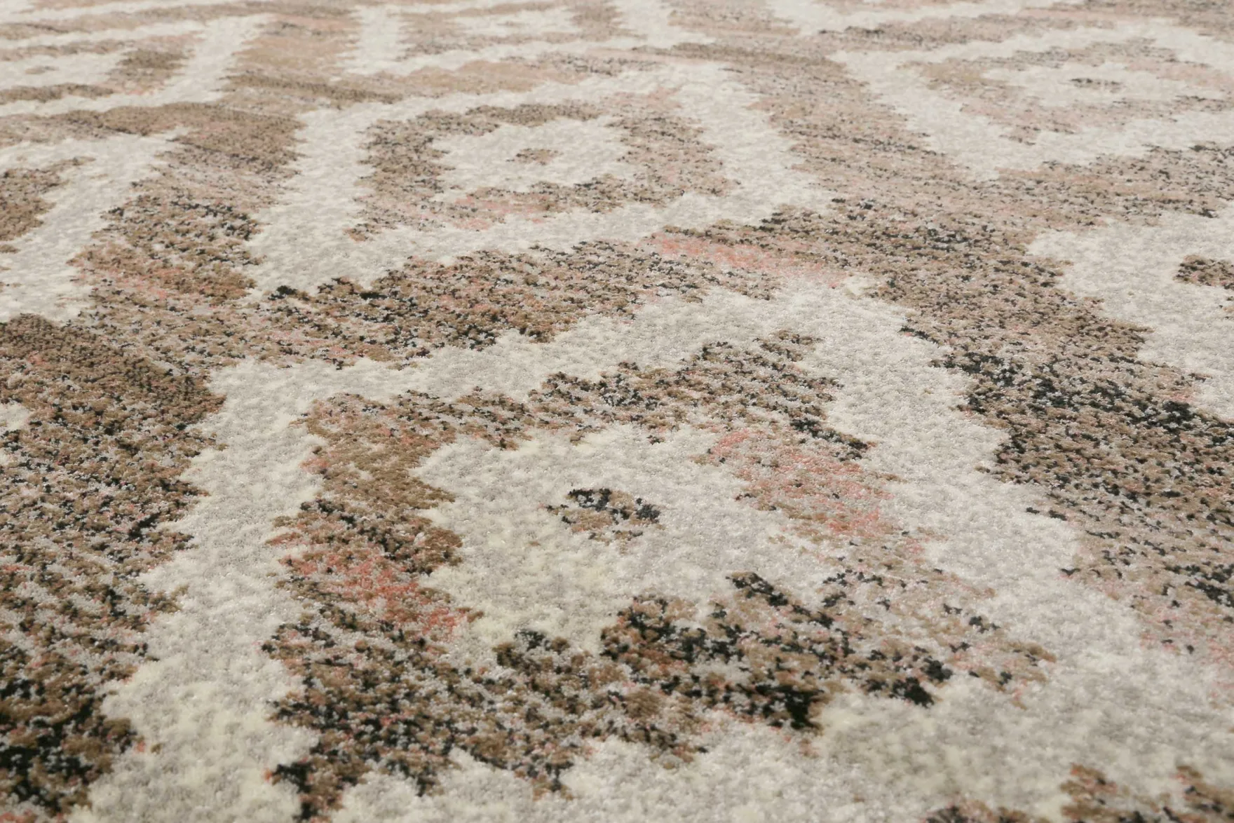 Teppich Beige Rosa Braun Kurzflor "Passion 2.0" WECONhome