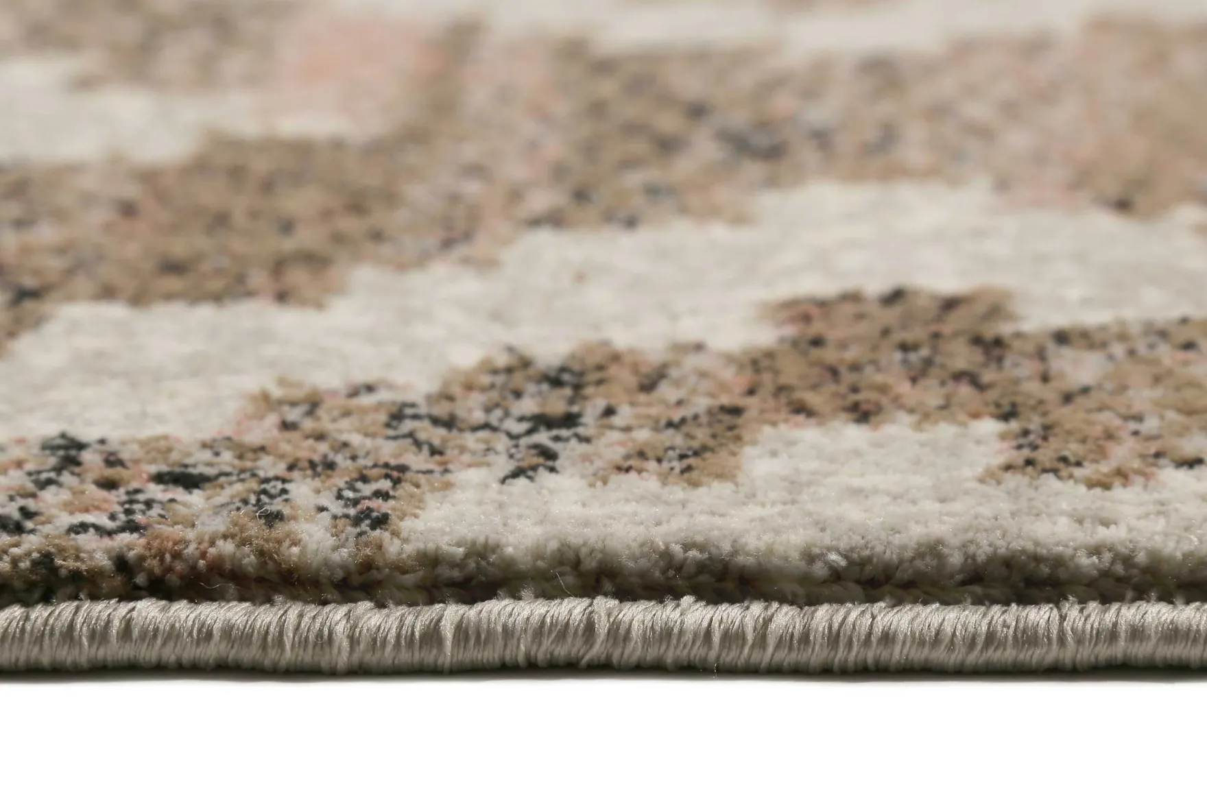 Teppich Beige Rosa Braun Kurzflor "Passion 2.0" WECONhome