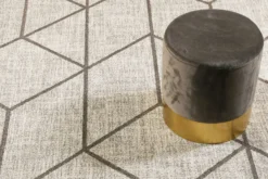 Teppich Beige Taupe Kurzflor