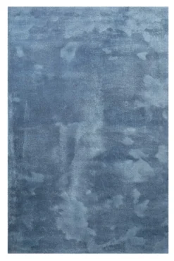 Teppich Blau Hochflor 