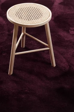 Teppich Bordeaux Rot Hochflor "Pisa" Homie Living