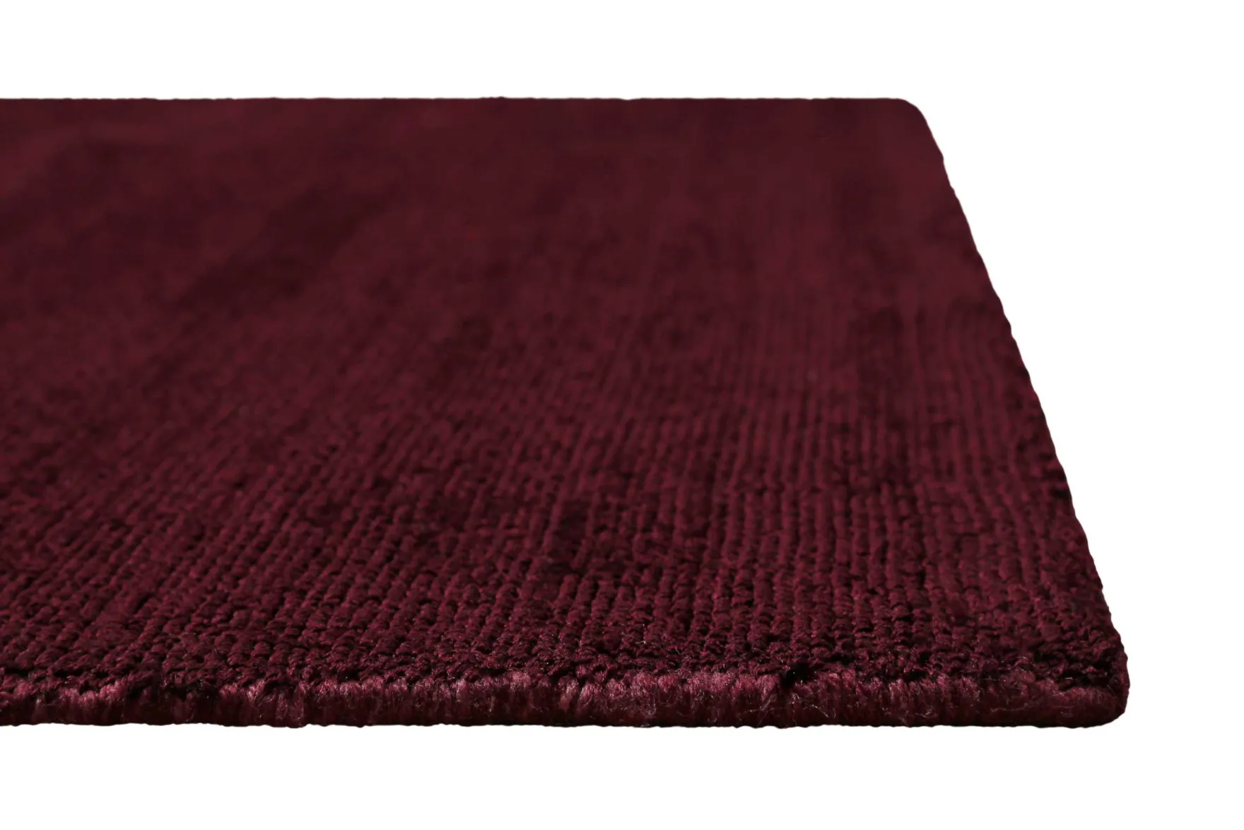 Teppich Bordeaux Rot Kurzflor "Miramonti" Homie Living