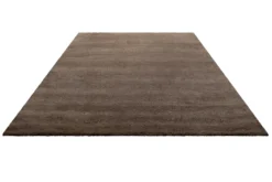 Teppich Braun Kurzflor aus Wolle "Campino" Homie Living