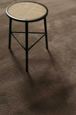 Teppich Braun Kurzflor aus Wolle 