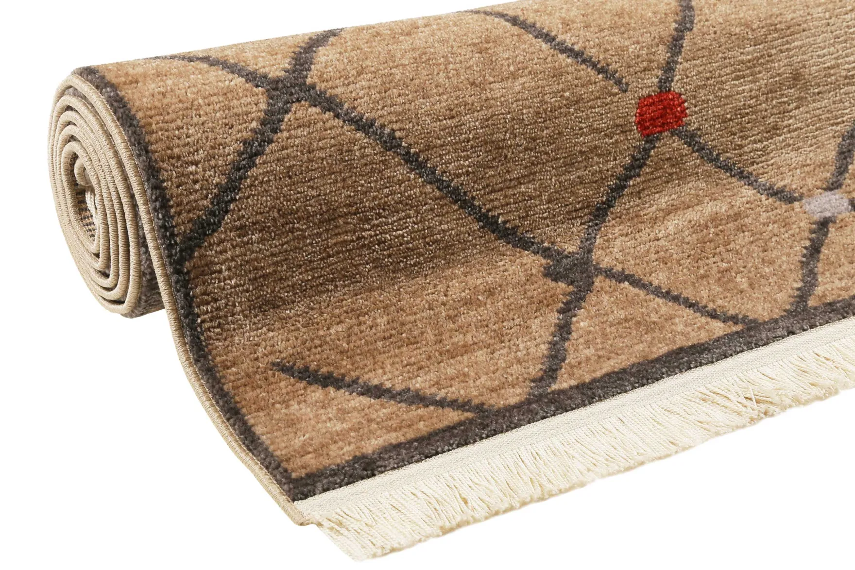 Teppich Braun Kurzflor B-Ware "Marché Bonsecours" WECONhome